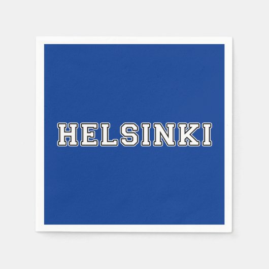 Helsinki Finnland Serviette (Vorderseite)