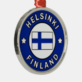 Helsinki Finnland Silbernes Ornament (Rechts)