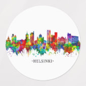 Helsinki Finnland Skyline Etiketten (Design 2)
