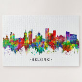 Helsinki Finnland Skyline Puzzle (Horizontal)