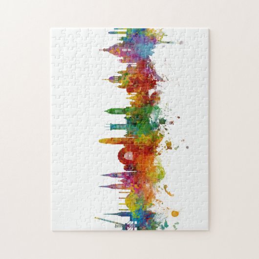 Helsinki Finnland Skyline Puzzle (Vertikal)