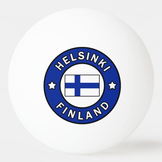 Helsinki Finnland Tischtennisball (Vorderseite)