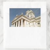 Helsinki Finnland Tuomiokirkko - Lutherische Kathe Rechteckiger Aufkleber (Tasche)