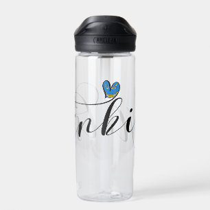 Helsinki Flag im Herzen Finnlands Trinkflasche