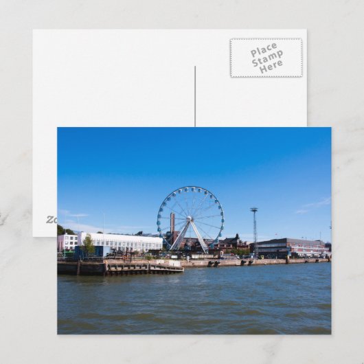 Helsinki Harbor Postkarte (Vorne/Hinten)