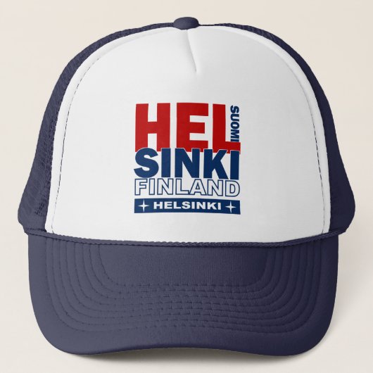 Helsinki hat Farbe Truckerkappe (Vorderseite)