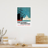 Helsinki, Helsingfors, Tor nach Finnland, Boote Poster (Küche)