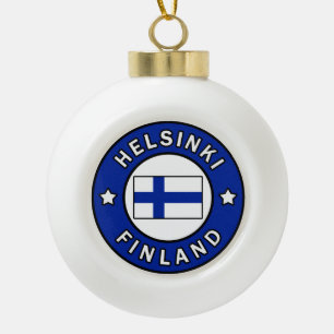 Helsinki Keramik Kugel-Ornament