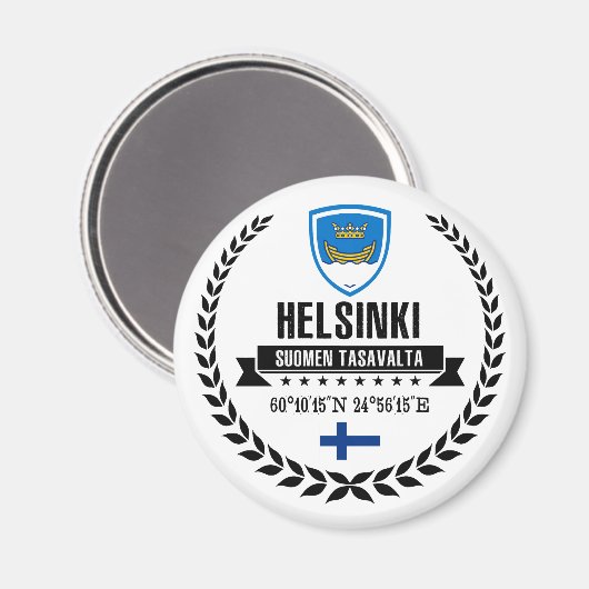 Helsinki Magnet (Vorderseite/Rückseite)