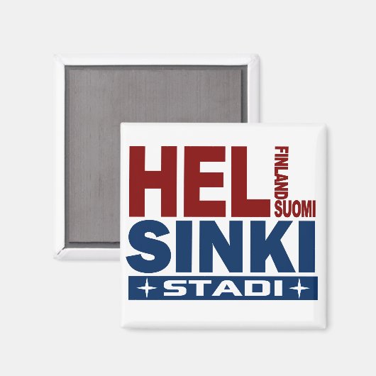 Helsinki-Magnet Magnet (Vorderseite/Rückseite)