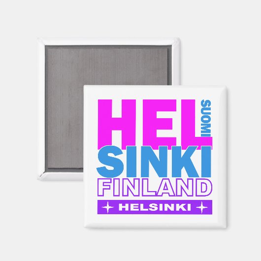 Helsinki-Magnet Magnet (Vorderseite/Rückseite)