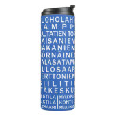 Helsinki Metro Scroll Custom Tumbler Thermosbecher (Nach links gedreht)