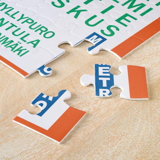 Helsinki-Metro-Stationspuzzlespiel Puzzle (Seite)