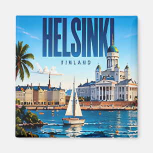 ❄️ Helsinki Moderne Küstenstadt Style ❄️ Magnet