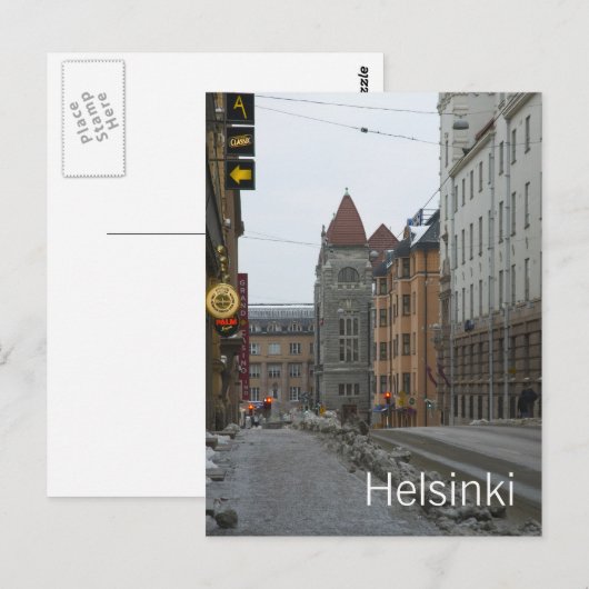 Helsinki Postkarte (Vorne/Hinten)