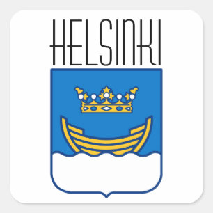 Helsinki Quadratischer Aufkleber