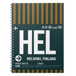 Helsinki - Reisejournal Notizblock