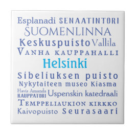 Helsinki-Sehenswürdigkeiten Fliese