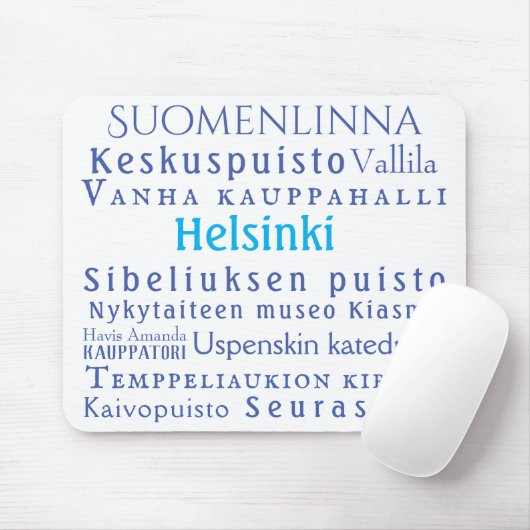 Helsinki-Sehenswürdigkeiten Mousepad (Mit Mouse)