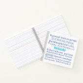 Helsinki-Sehenswürdigkeiten Notizblock (Innenseite)