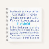 Helsinki-Sehenswürdigkeiten Notizblock (Vorderseite)