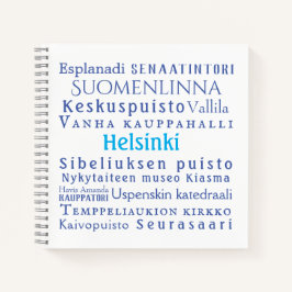 Helsinki-Sehenswürdigkeiten Notizblock