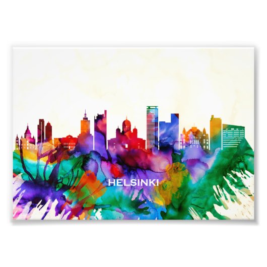 Helsinki Skyline Fotodruck (Vorne)