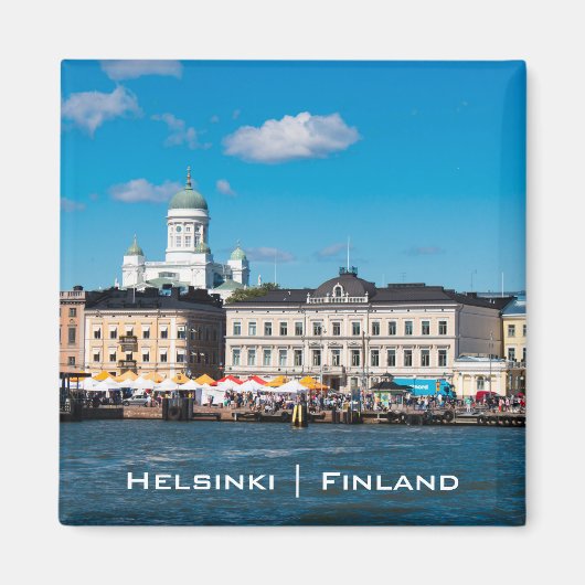 Helsinki Skyline Magnet (Vorne)