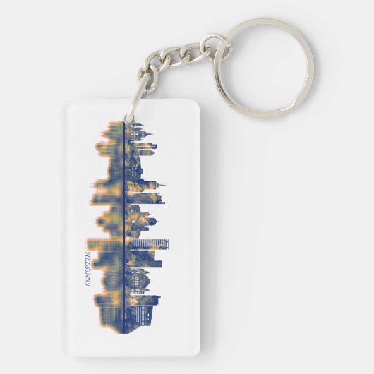 Helsinki Skyline Schlüsselanhänger (Rückseite)