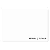 Helsinki Skyline Tischnummer (Rückseite)
