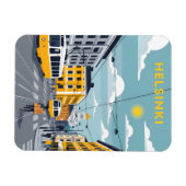 Helsinki Tram – Urban Finland Cityscape Magnet (Horizontal)
