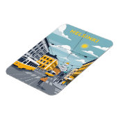 Helsinki Tram – Urban Finland Cityscape Magnet (Linke Seite)