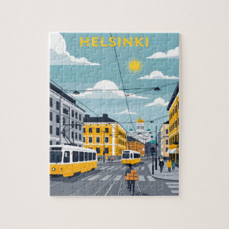 Helsinki Tram – Urban Finland Cityscape Puzzle