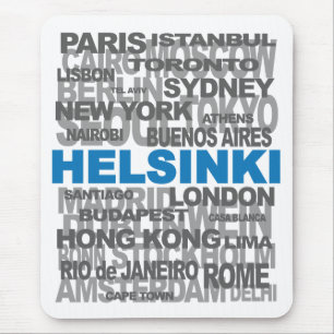 HELSINKI und andere Städte Mousepad