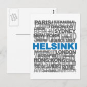 HELSINKI und andere Städte Postkarte (Vorne/Hinten)