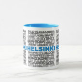 HELSINKI und andere Städte Tasse - wählen Sie Stil (Zentrum)