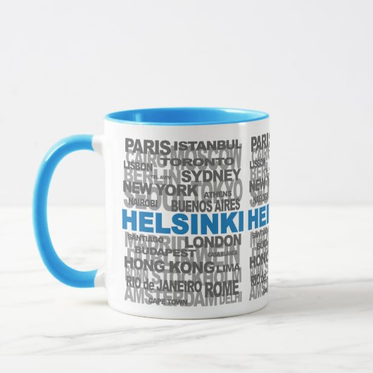 HELSINKI und andere Städte Tasse - wählen Sie Stil (Links)