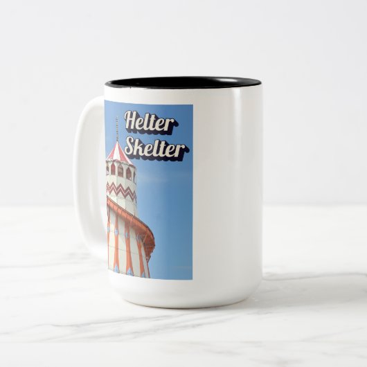 Helter Skelter Two-Tone Zweifarbige Tasse (Vorderseite Links)
