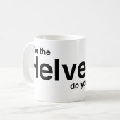 Helvectica01 Kaffeetasse (Vorderseite Links)