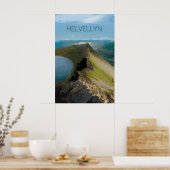 Helvellyn Berg Reiseplakat Poster (Küche)