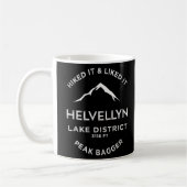 Helvellyn Lake District Peak Bagging Kaffeetasse (Links)