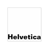 HELVETICA GUMMISTEMPEL (Prägung)