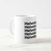 Helvetica& Kaffeetasse (Vorderseite Links)
