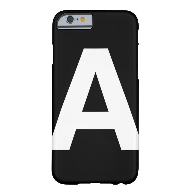 Helvetica mutiger Buchstabe A, iPhone 6 Fall Case-Mate iPhone Hülle (Rückseite)