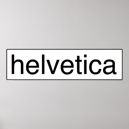 Helvetica Poster (Vorne)