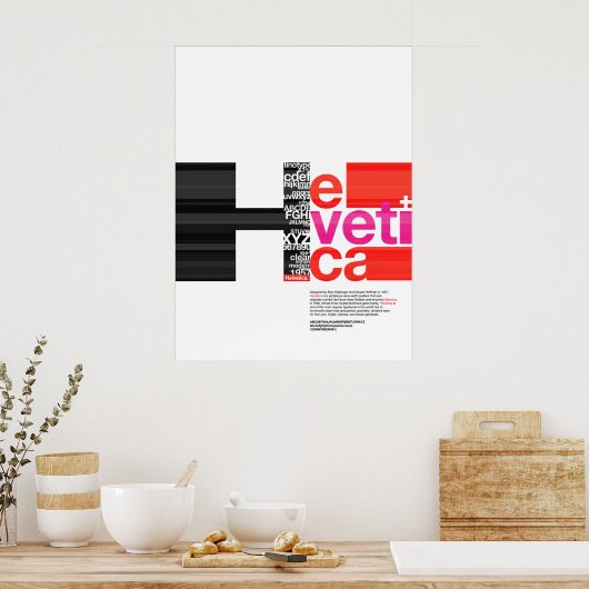 HELVETICA Poster (Küche)