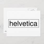 Helvetica Postkarte (Vorne/Hinten)