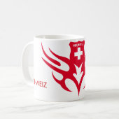 helvetica-rot, 1291, SCHWEIZ Kaffeetasse (Vorderseite Links)
