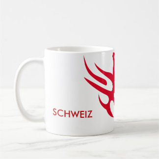 helvetica-rot, 1291, SCHWEIZ Kaffeetasse