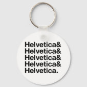 Helvetica& Schlüsselanhänger (Vorderseite)